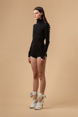 Pegasus Swarosvki Bodysuit Black