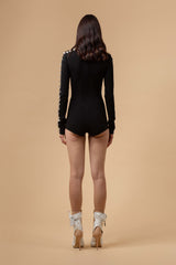 Pegasus Swarosvki Bodysuit Black